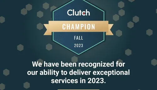 SDH Honored as a Clutch Champion for 2023
