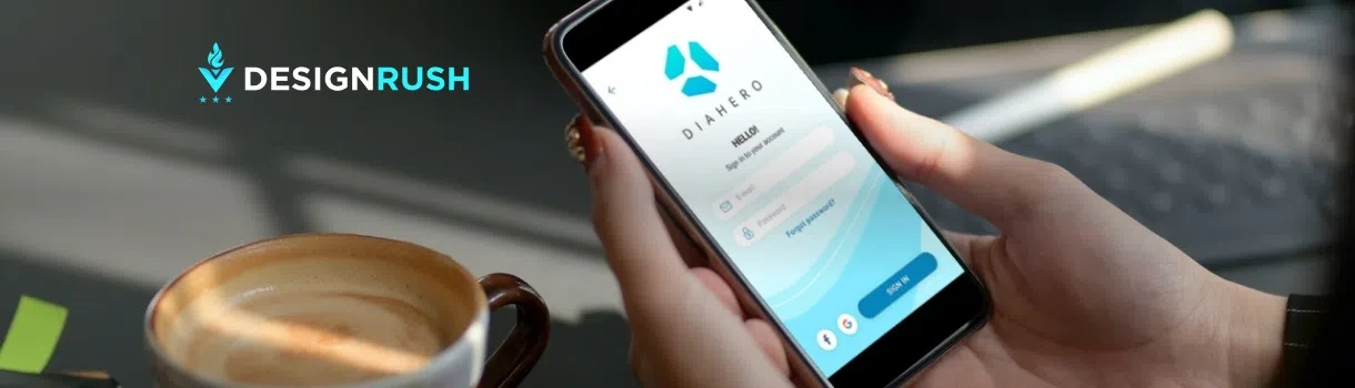 Die DiaHero-App wurde mit dem Preis für das beste App-Design ausgezeichnet: Android und iOS von DesignRush