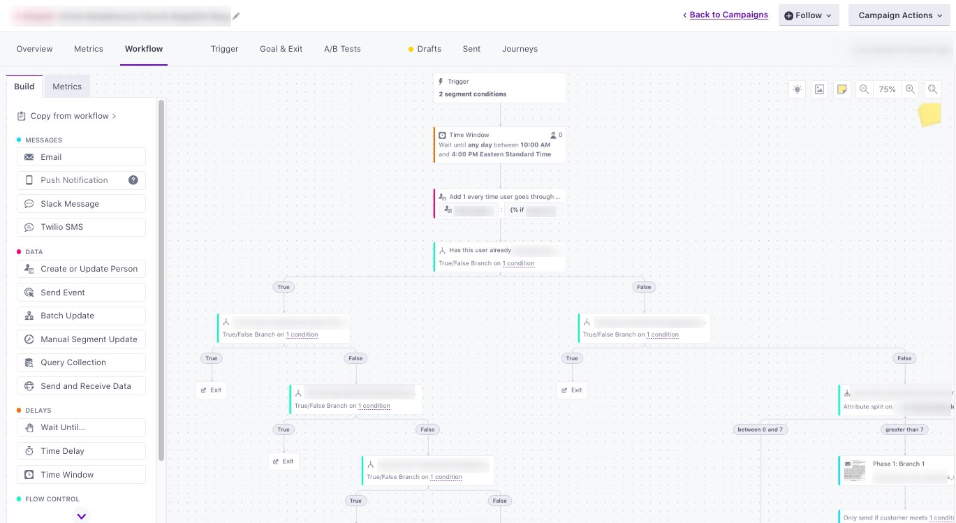 Customer.io Campaign workflow on Django project - 1