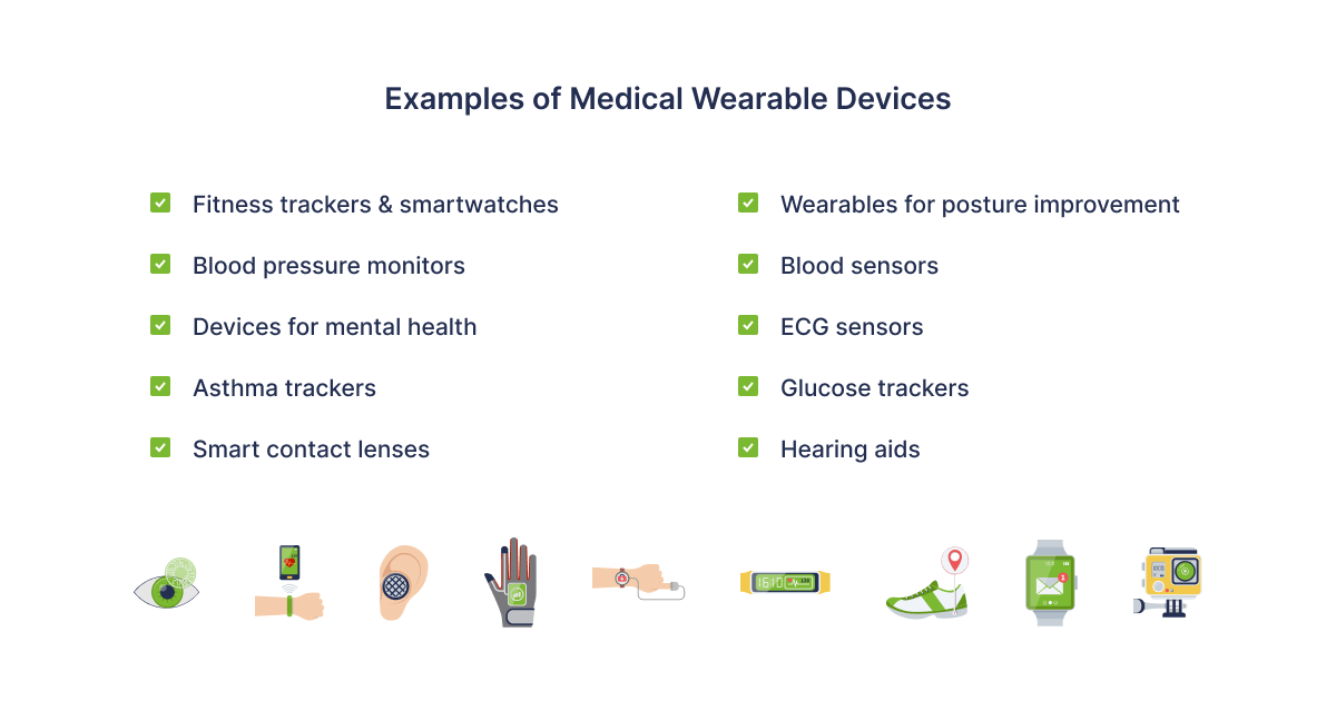 6 most common examples of medical wearable devices - 01
