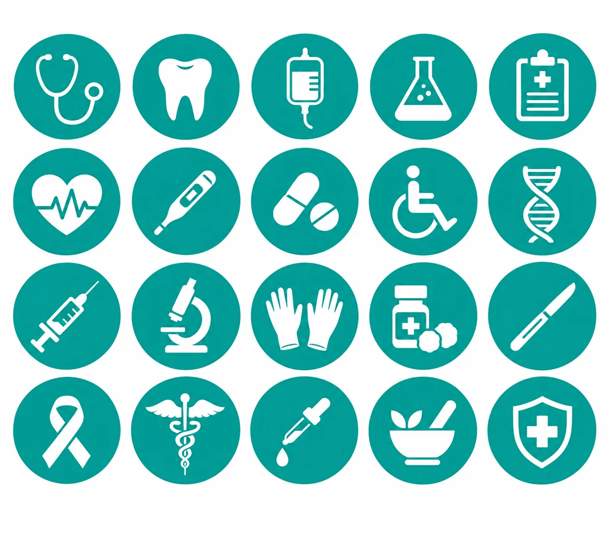 Medical icons flat design. Modern long shadow medical icon set. Stock  Vector Image by ©kavusta #79631836