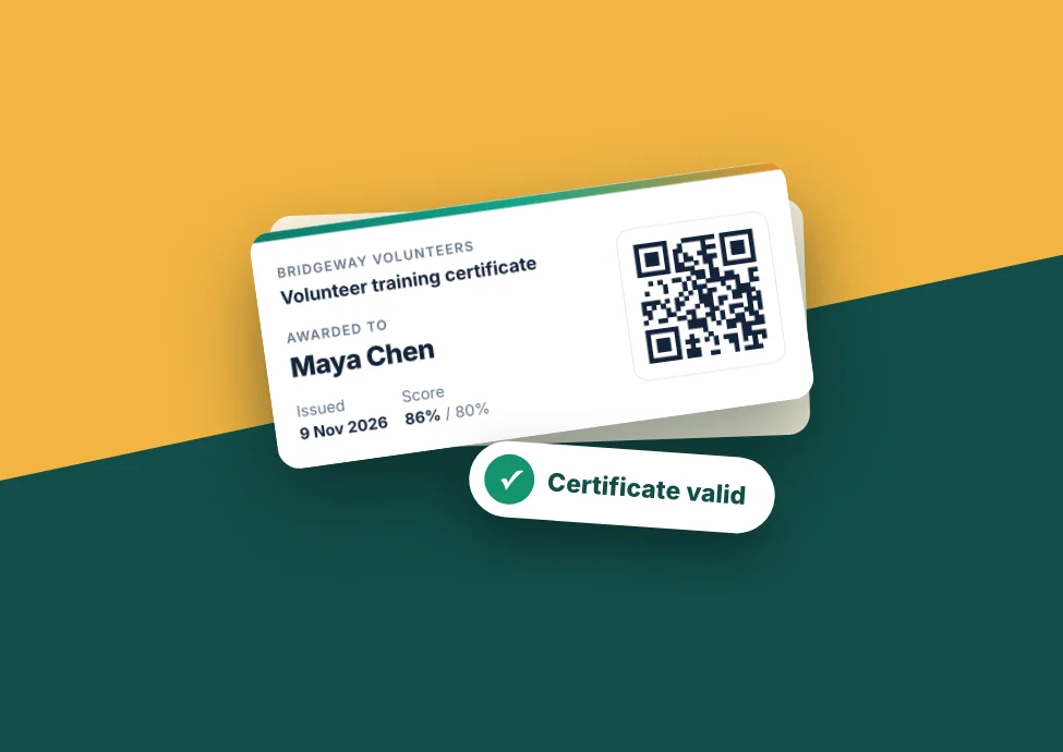 Training and Certification Gate for a Volunteer CRM